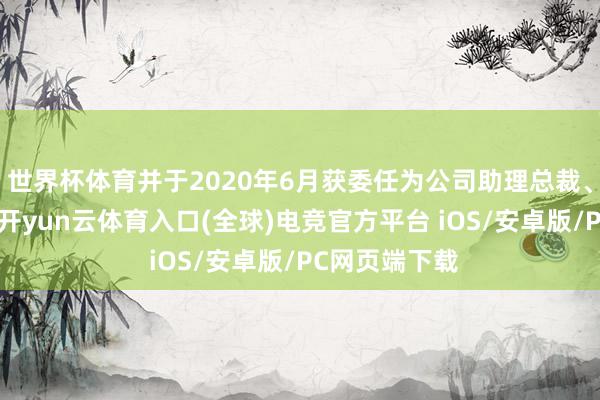 世界杯体育并于2020年6月获委任为公司助理总裁、首席财务官-开yun云体育入口(全球)电竞官方平台 iOS/安卓版/PC网页端下载